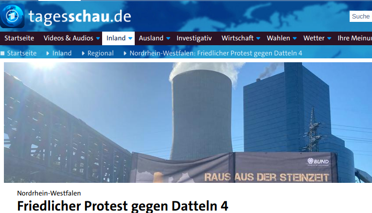 Screenshot Tagesschau Datteln4